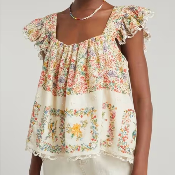 FARM Rio Delicate Forest top- Small - Picture 2 of 3